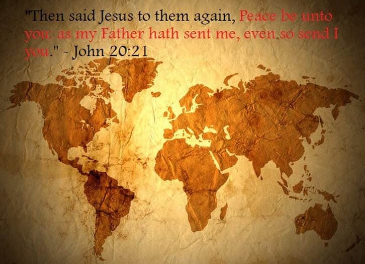Image for "So Send I You" - Jesus (Jn. 20:21)